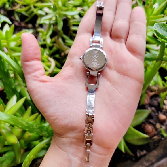 Infinite Infinity Silver Rhinestone Watch - Picture 9 of 10